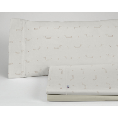 Juego sábanas estampadas Cuca 138-PIEDRA
