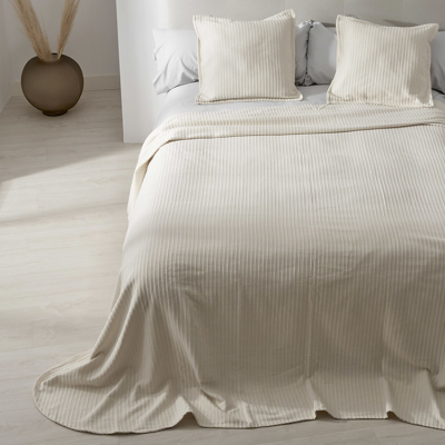 COLCHA TEJIDA JAVA 50/50 021-CREMA