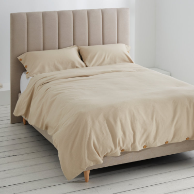 Dúo funda nórdica y almohadas algodón Suiza.