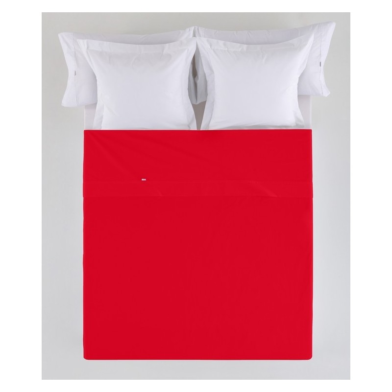 juego de sábanas 50% algodón 50% políester color rojo